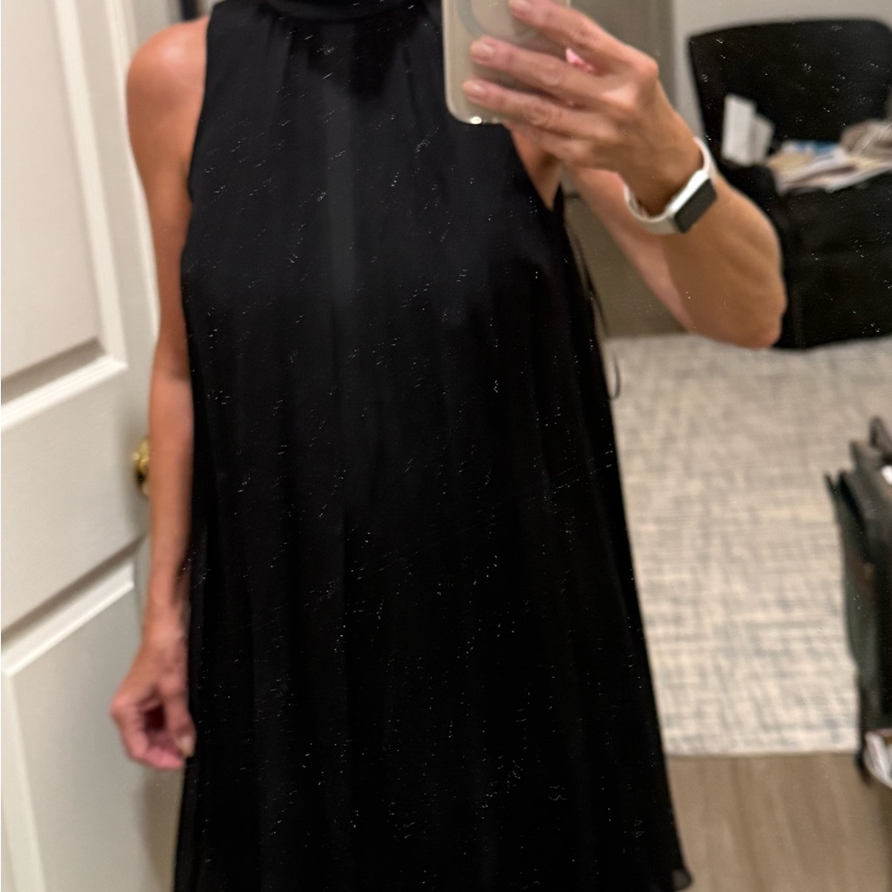 Trina Turk Black Sleeveless Mini Dress